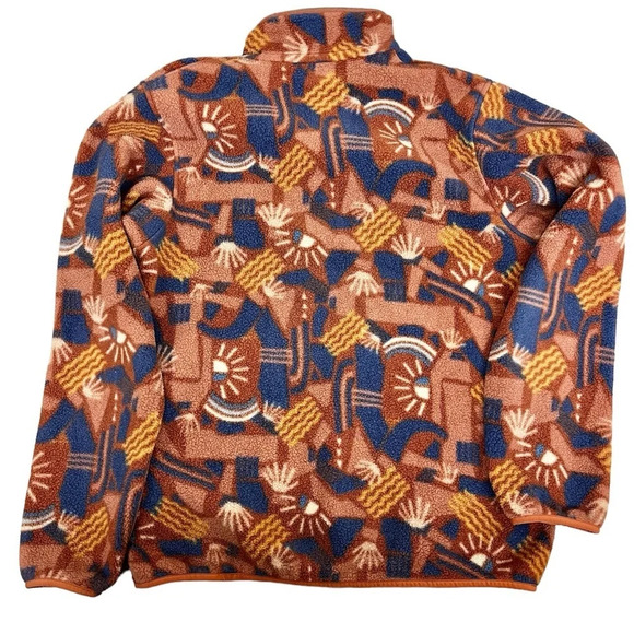 Patagonia Synchilla Snap-T Fleece Pullover Canyon Block Big Sisu Size M - Picture 3 of 10